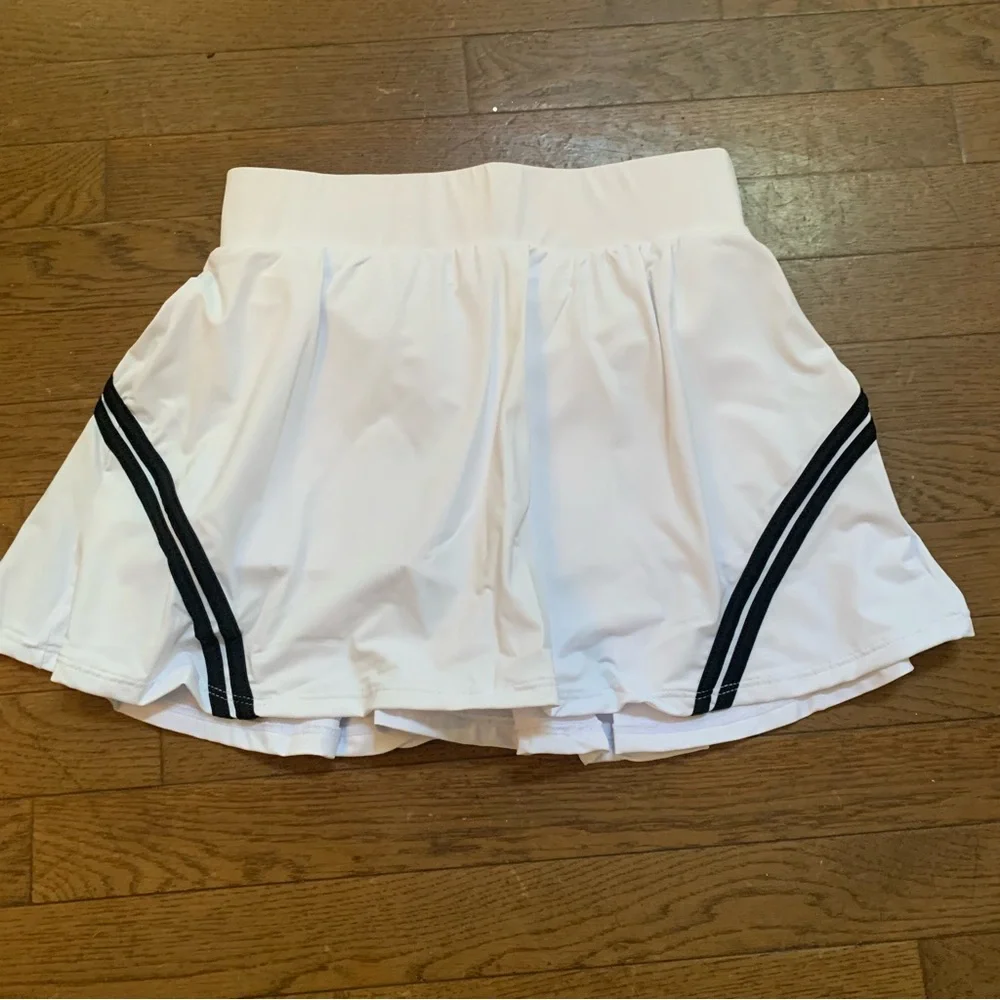 BMJL Womens High Waist Pleated Tennis Skirt /Golf Skorts /Built-in shorts Small - Picture 2 of 16
